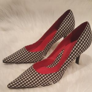BRAND NEW Gingham Patterned Heels